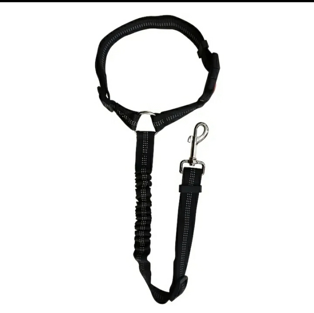 Pet Safety Seat Belt Harness, Car Headrest Restraint Adjustable Leash